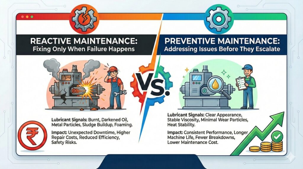 Preventive Maintenance vs. Reactive Maintenance: What Lubricants Reveal